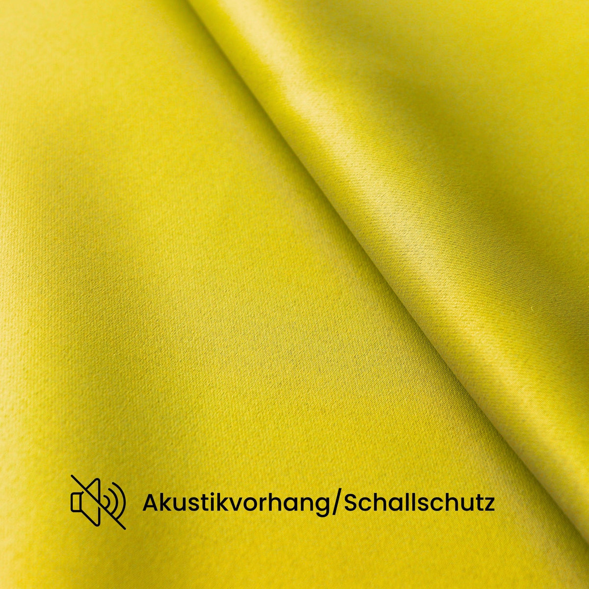 Verdunkelungsvorhang "Akustikvorhang" gelb Viktoria