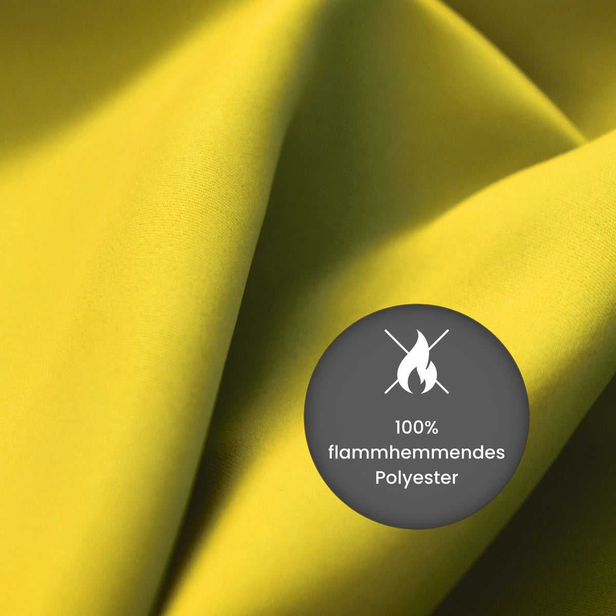 Verdunkelungsvorhang "Akustikvorhang" gelb Viktoria