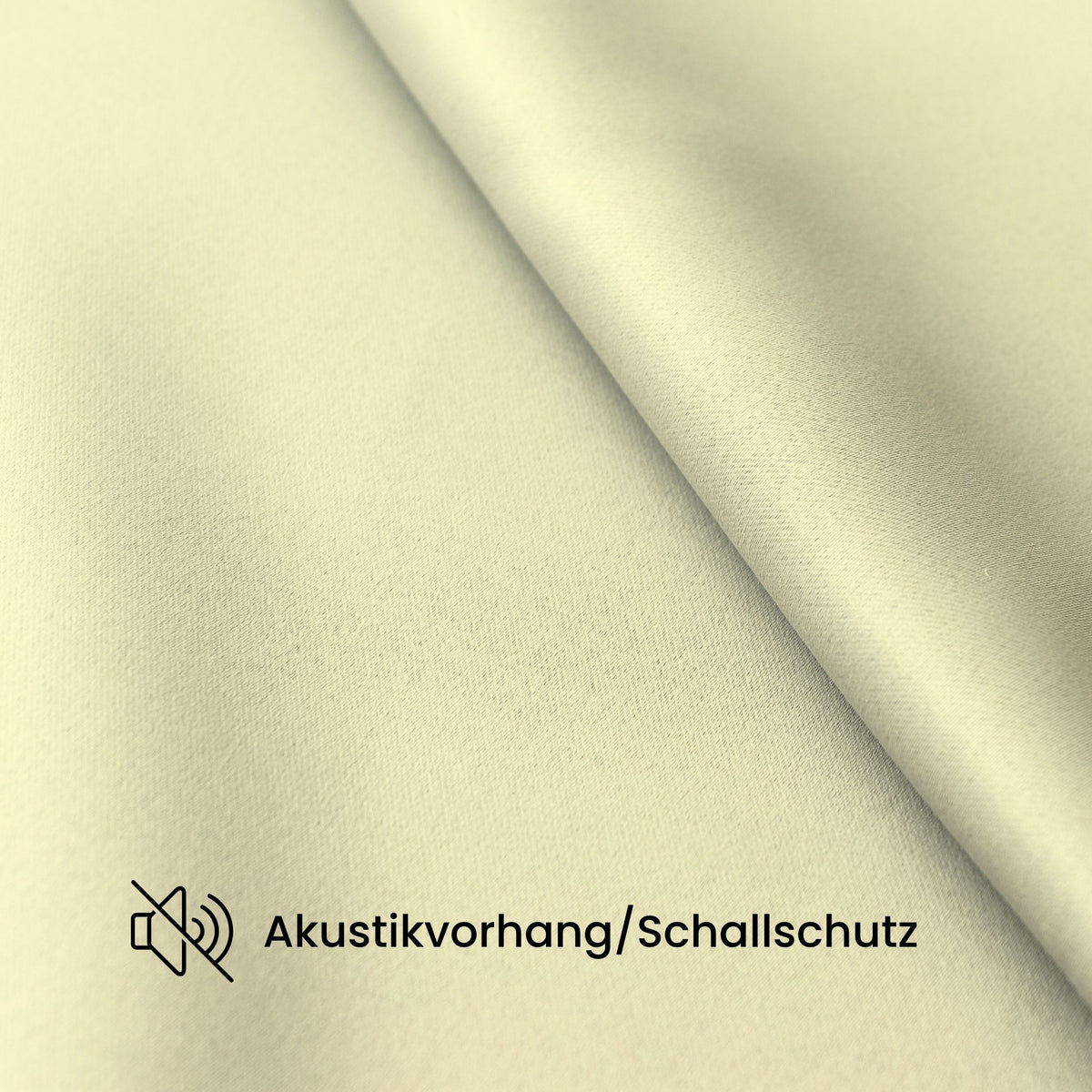 Verdunkelungsvorhang "Akustikvorhang" hellgelb Viktoria