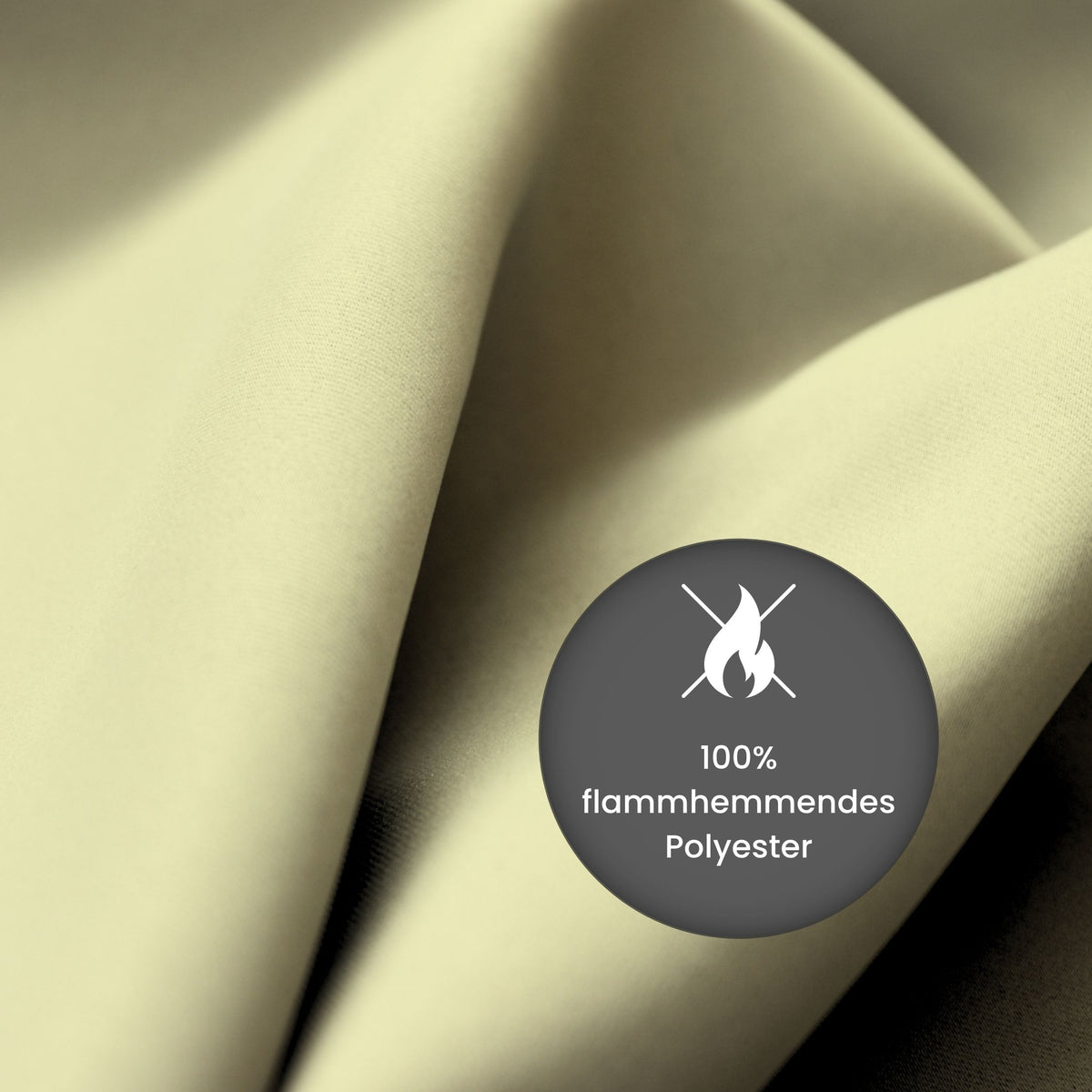 Verdunkelungsvorhang "Akustikvorhang" hellgelb Viktoria