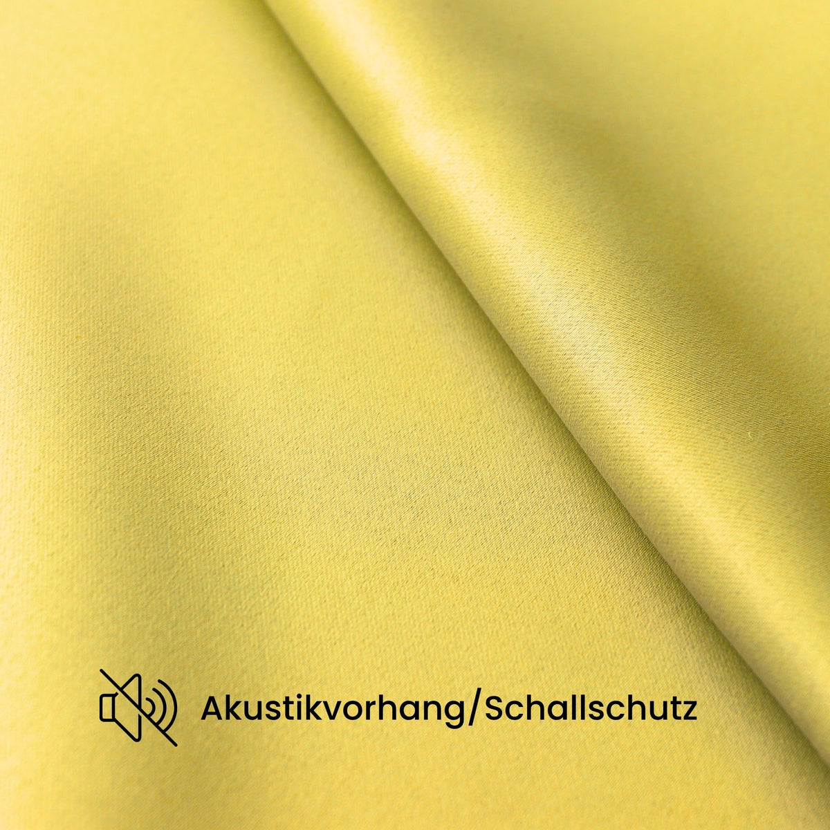 Verdunkelungsvorhang "Akustikvorhang" zartgelb Viktoria