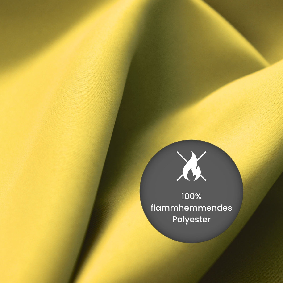 Verdunkelungsvorhang "Akustikvorhang" zartgelb Viktoria