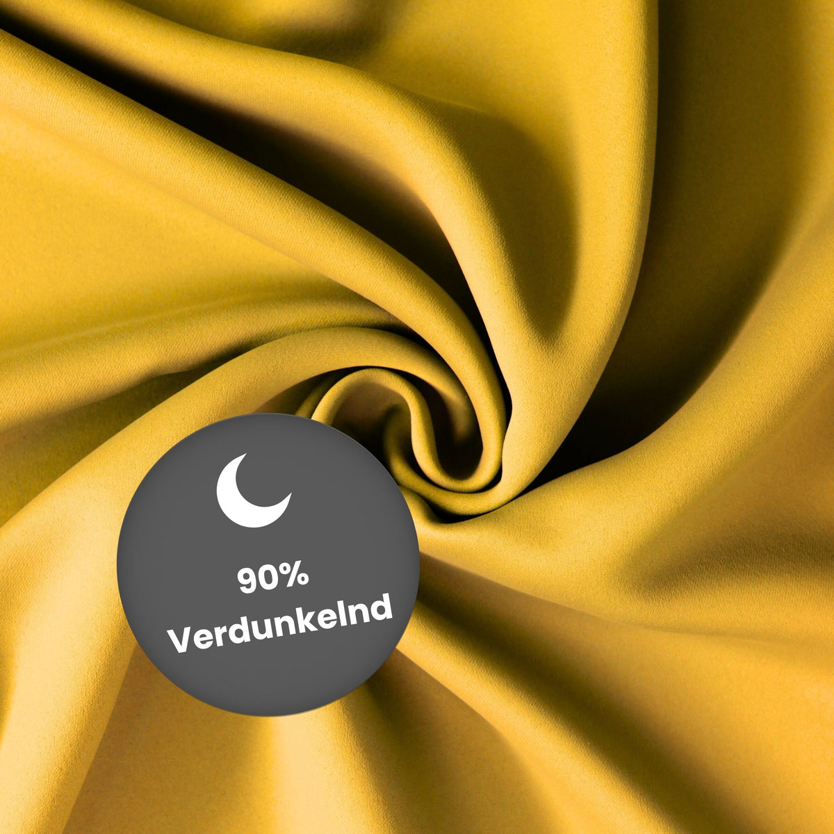 Verdunkelungsvorhang "Akustikvorhang" bananengelb Viktoria