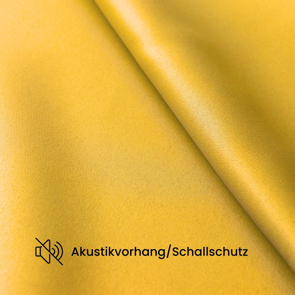 Verdunkelungsvorhang "Akustikvorhang" bananengelb Viktoria