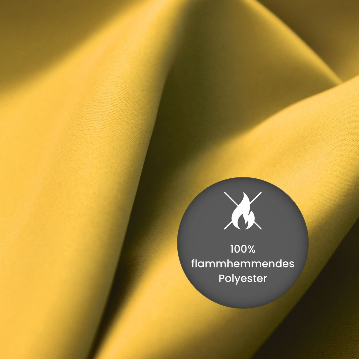 Verdunkelungsvorhang "Akustikvorhang" bananengelb Viktoria