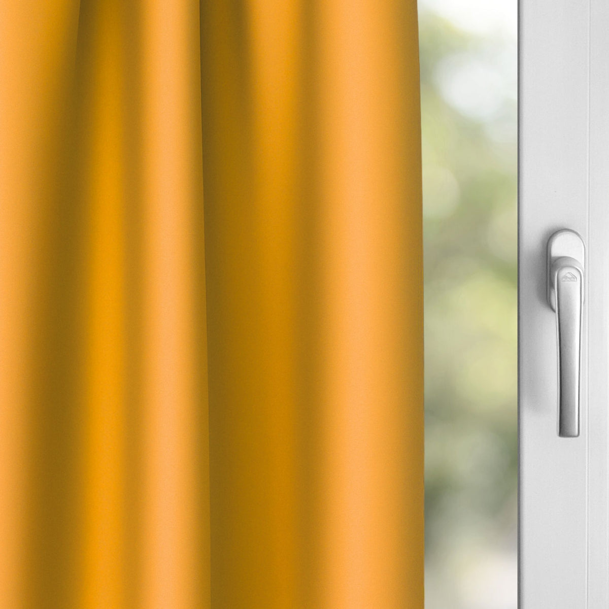 Verdunkelungsvorhang "Akustikvorhang" gelb orange Viktoria
