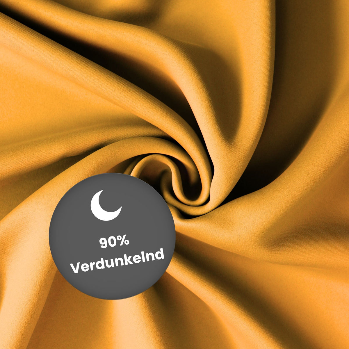 Verdunkelungsvorhang "Akustikvorhang" gelb orange Viktoria