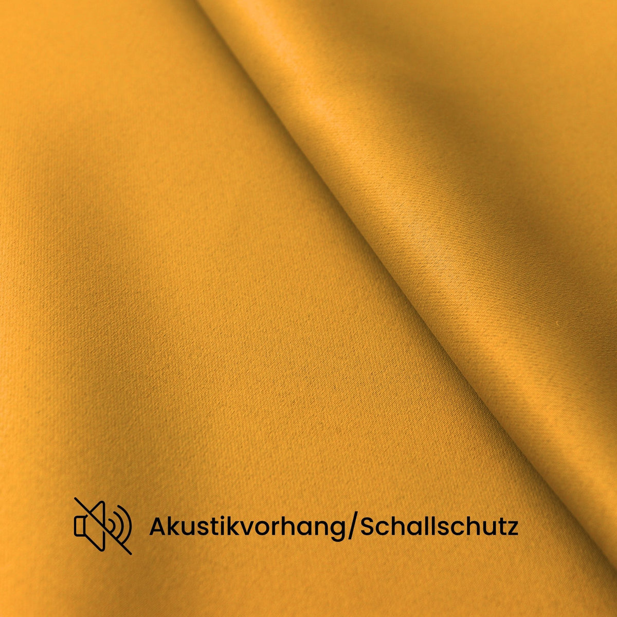Verdunkelungsvorhang "Akustikvorhang" gelb orange Viktoria