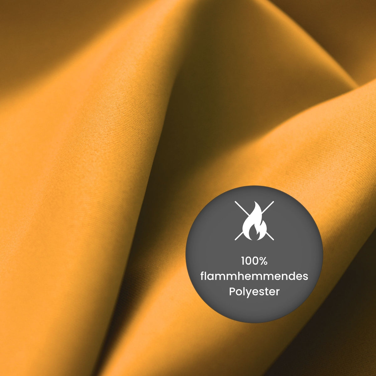 Verdunkelungsvorhang "Akustikvorhang" gelb orange Viktoria