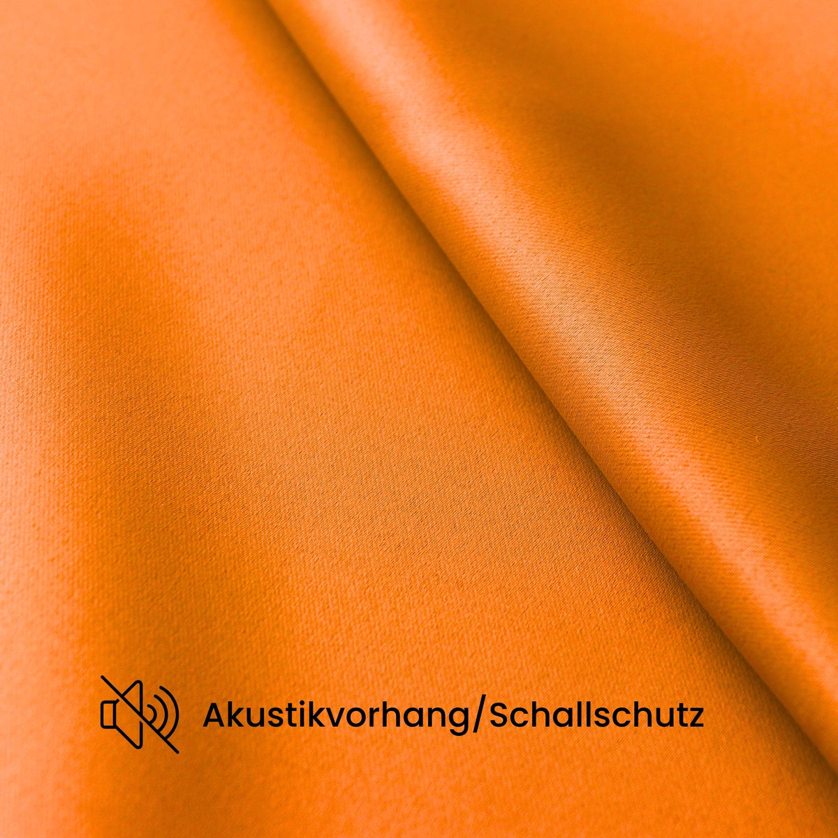 Verdunkelungsvorhang "Akustikvorhang" orange Viktoria