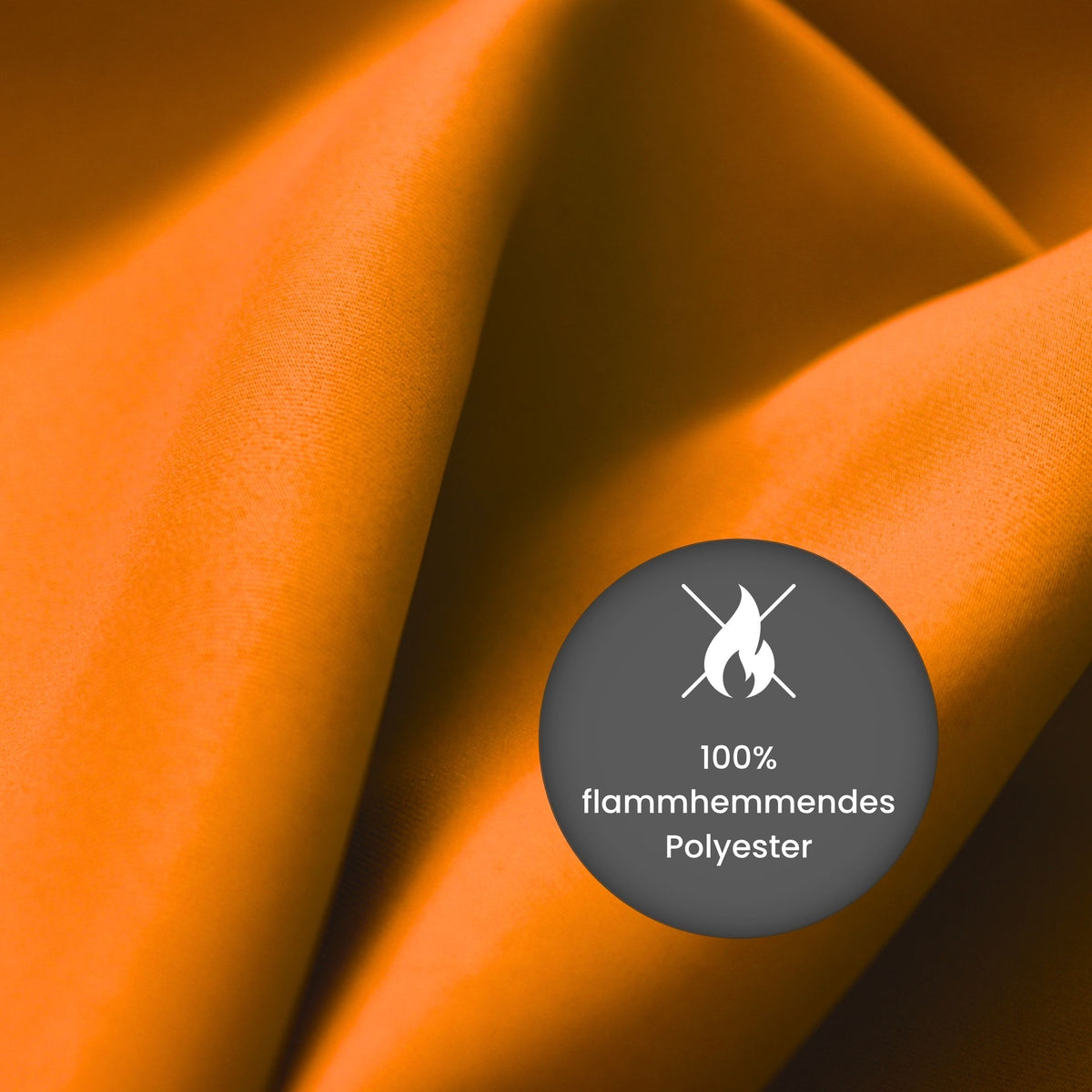 Verdunkelungsvorhang "Akustikvorhang" orange Viktoria