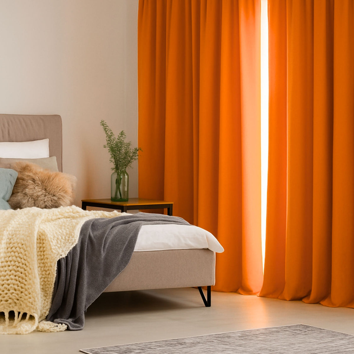 Verdunkelungsvorhang "Akustikvorhang" nektarine Viktoria