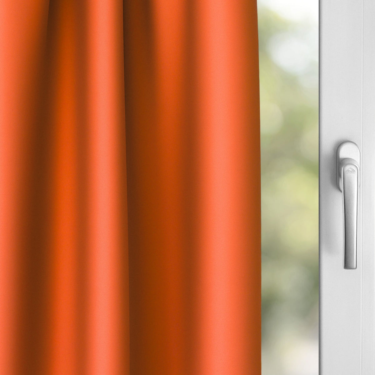 Verdunkelungsvorhang "Akustikvorhang" rot orange Viktoria