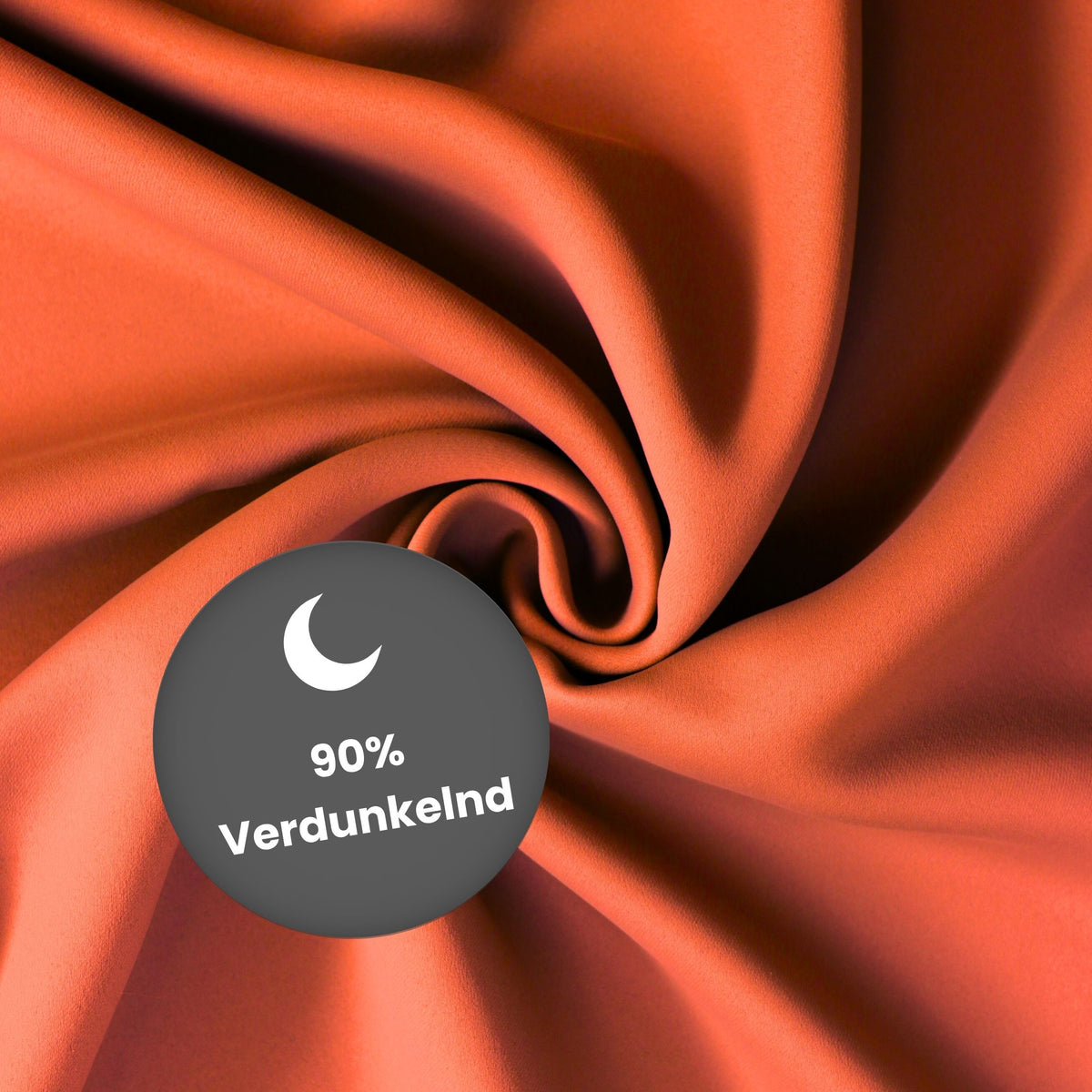 Verdunkelungsvorhang "Akustikvorhang" rot orange Viktoria