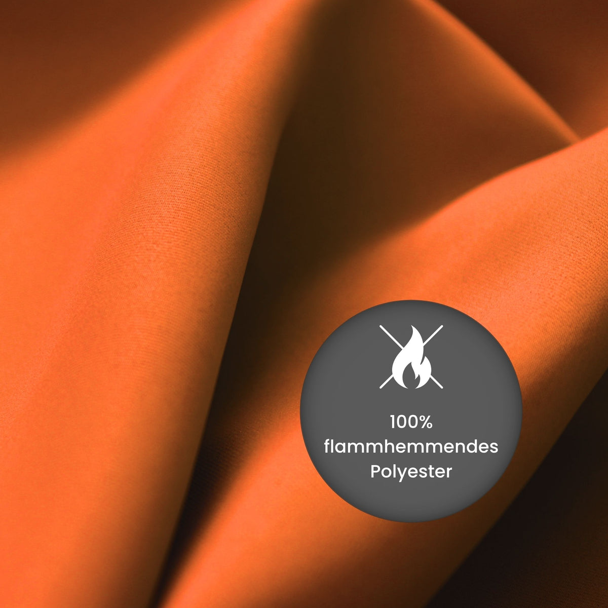 Verdunkelungsvorhang "Akustikvorhang" rot orange Viktoria