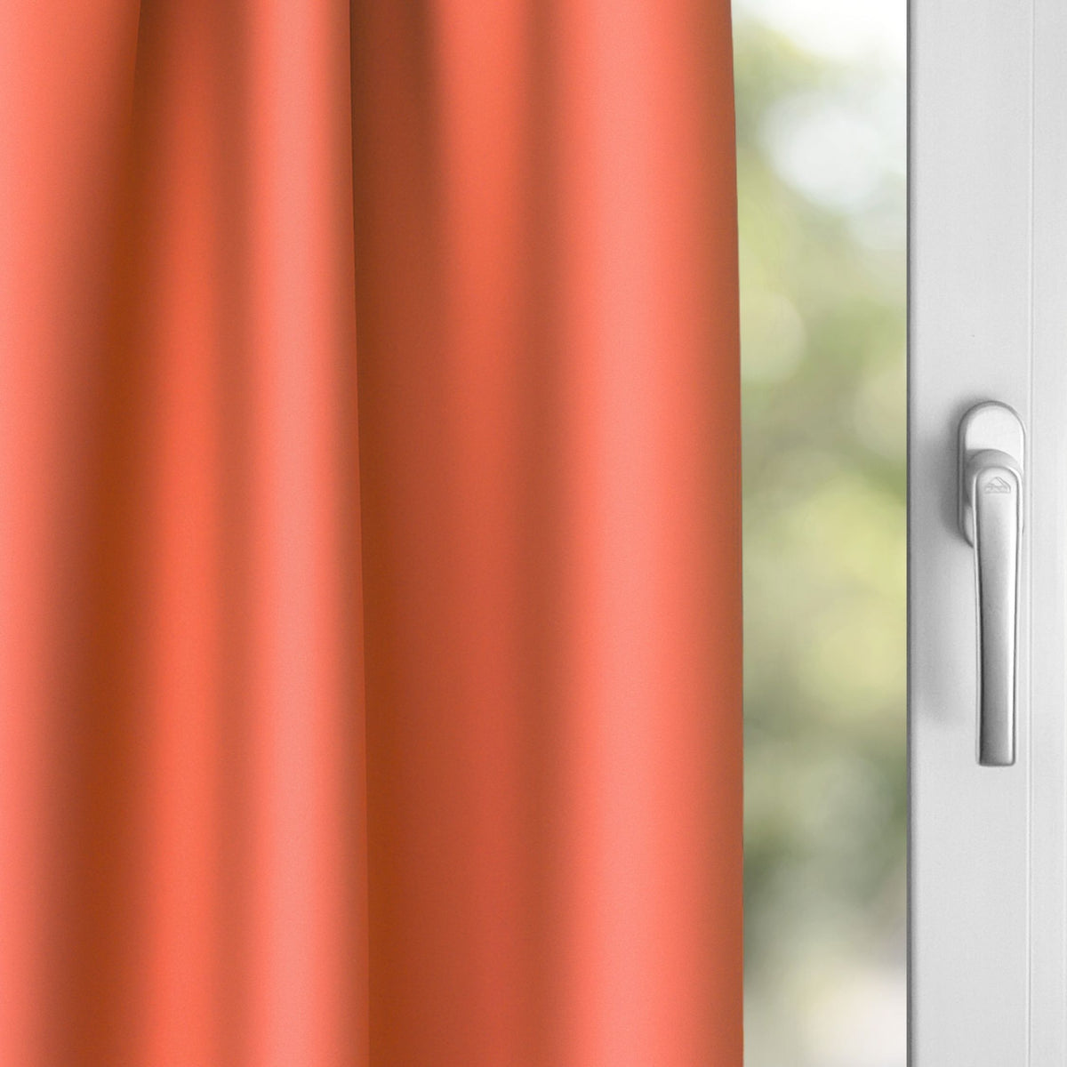 Verdunkelungsvorhang "Akustikvorhang" korallenrot Viktoria