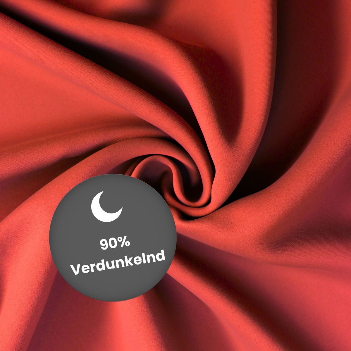 Verdunkelungsvorhang "Akustikvorhang" tomatenrot Viktoria