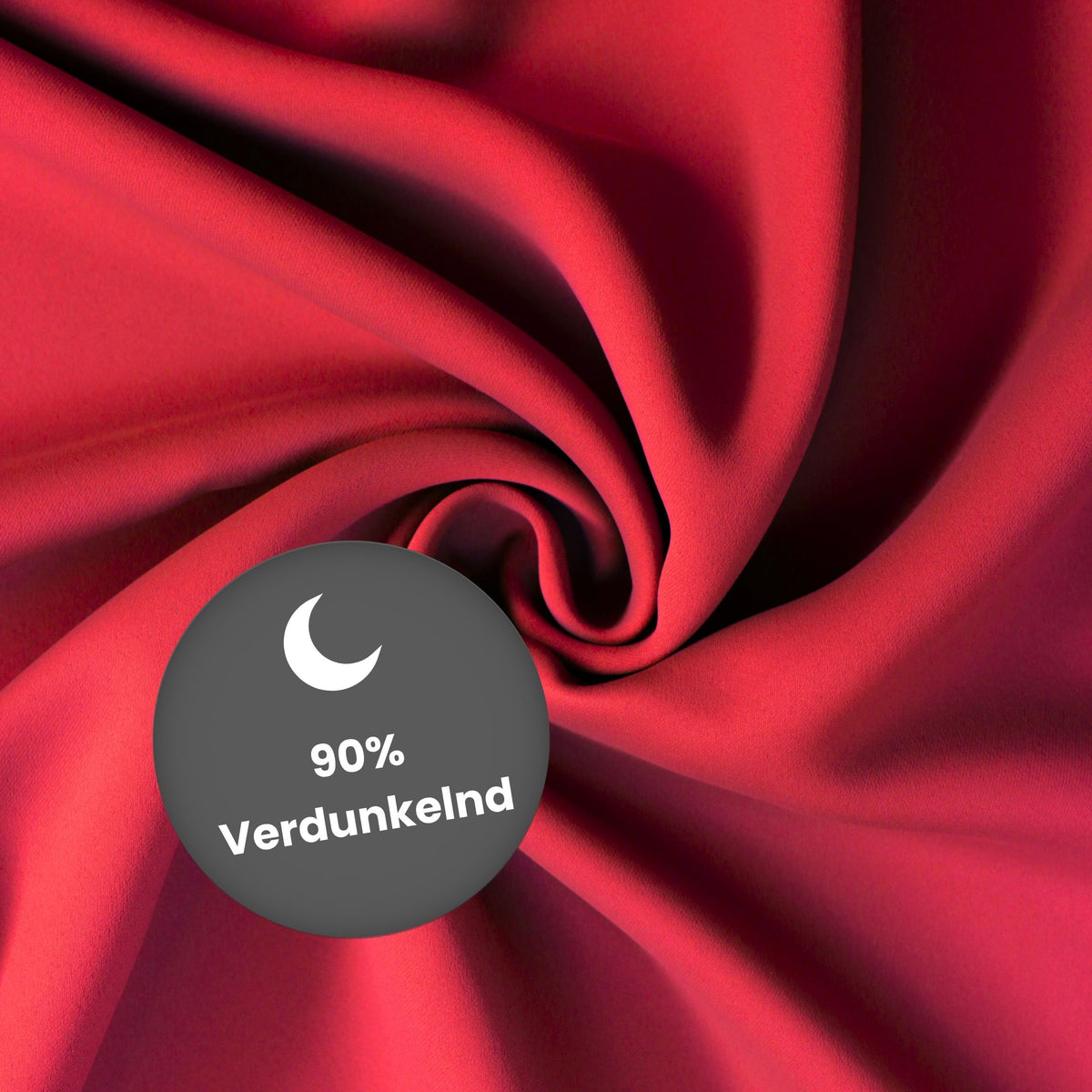 Verdunkelungsvorhang "Akustikvorhang" rot Viktoria