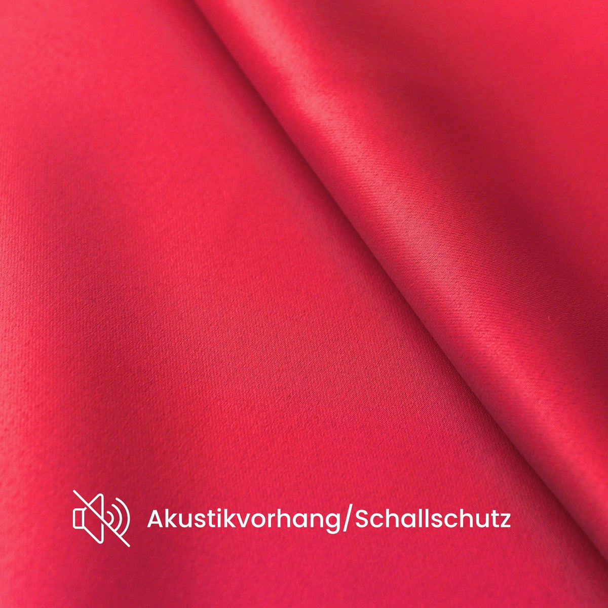 Verdunkelungsvorhang "Akustikvorhang" rot Viktoria