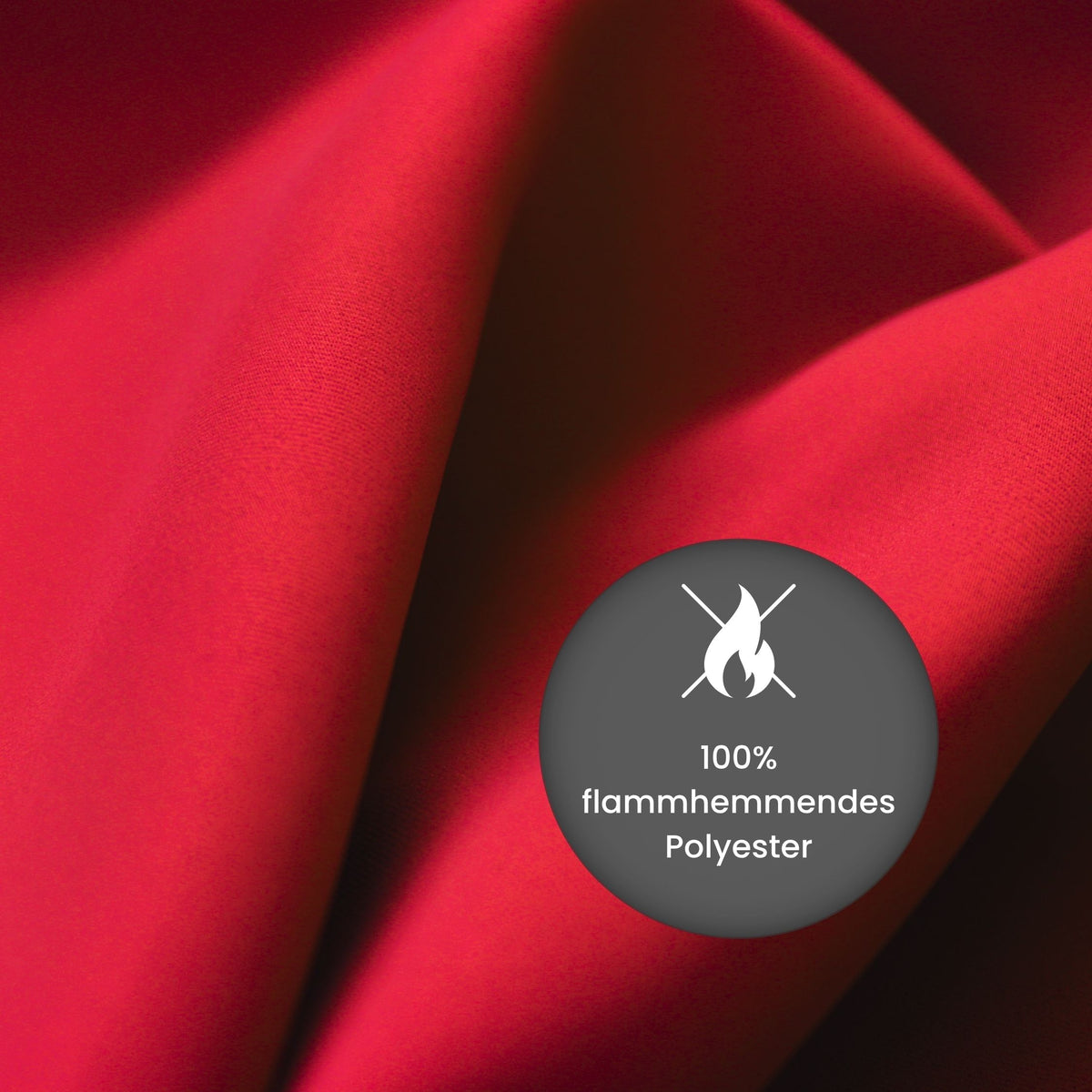 Verdunkelungsvorhang "Akustikvorhang" rot Viktoria