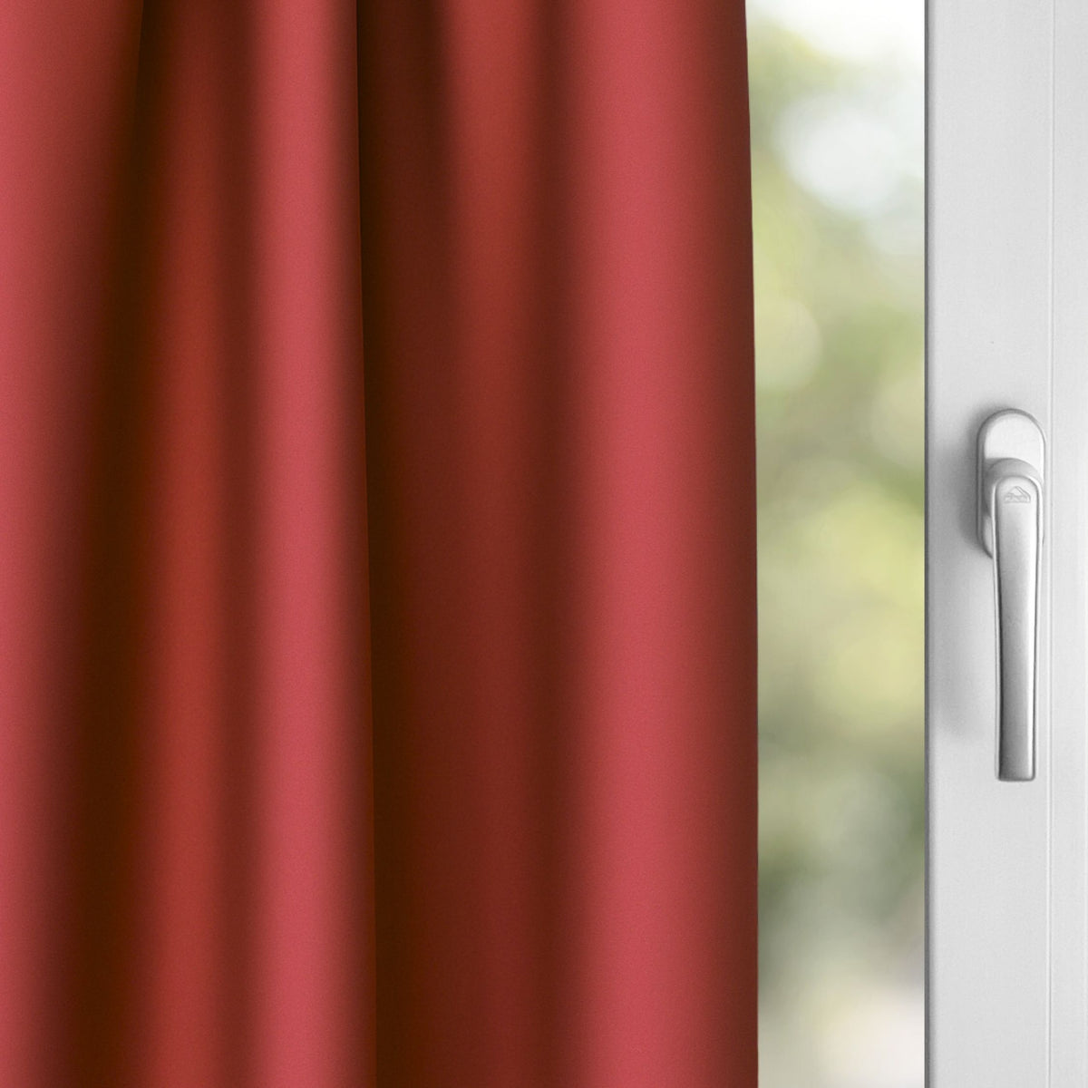 Verdunkelungsvorhang "Akustikvorhang" ziegelrot Viktoria