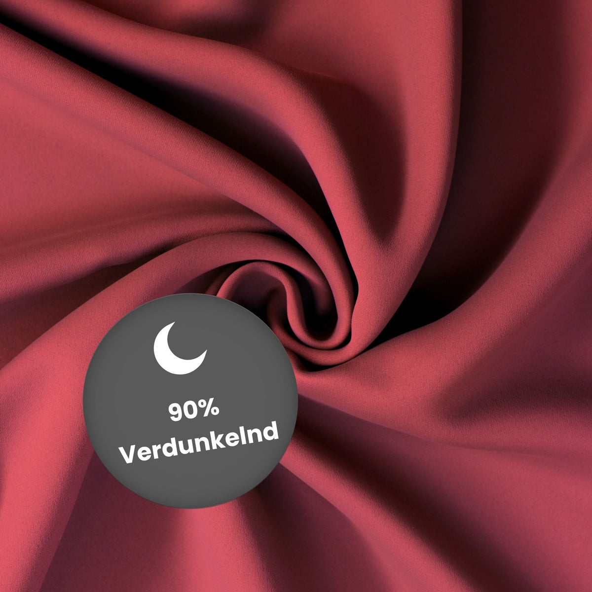 Verdunkelungsvorhang "Akustikvorhang" ziegelrot Viktoria