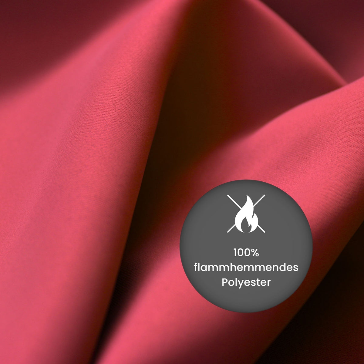 Verdunkelungsvorhang "Akustikvorhang" ziegelrot Viktoria