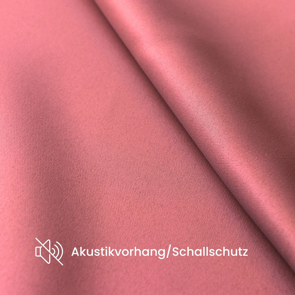 Verdunkelungsvorhang "Akustikvorhang"  altrosa Viktoria