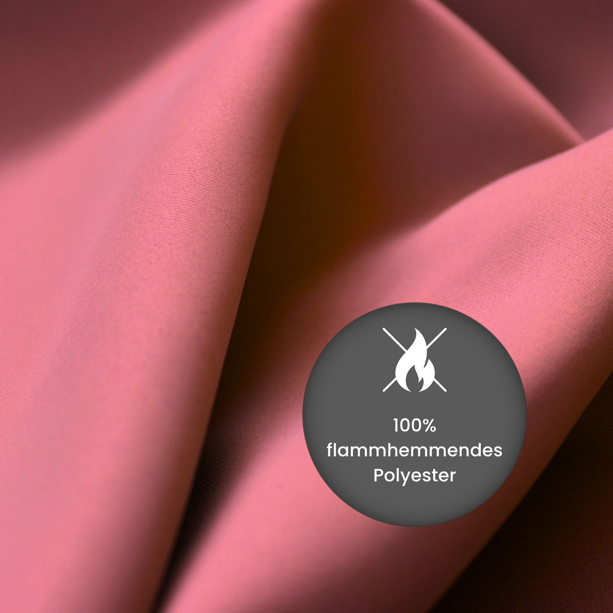 Verdunkelungsvorhang "Akustikvorhang"  altrosa Viktoria