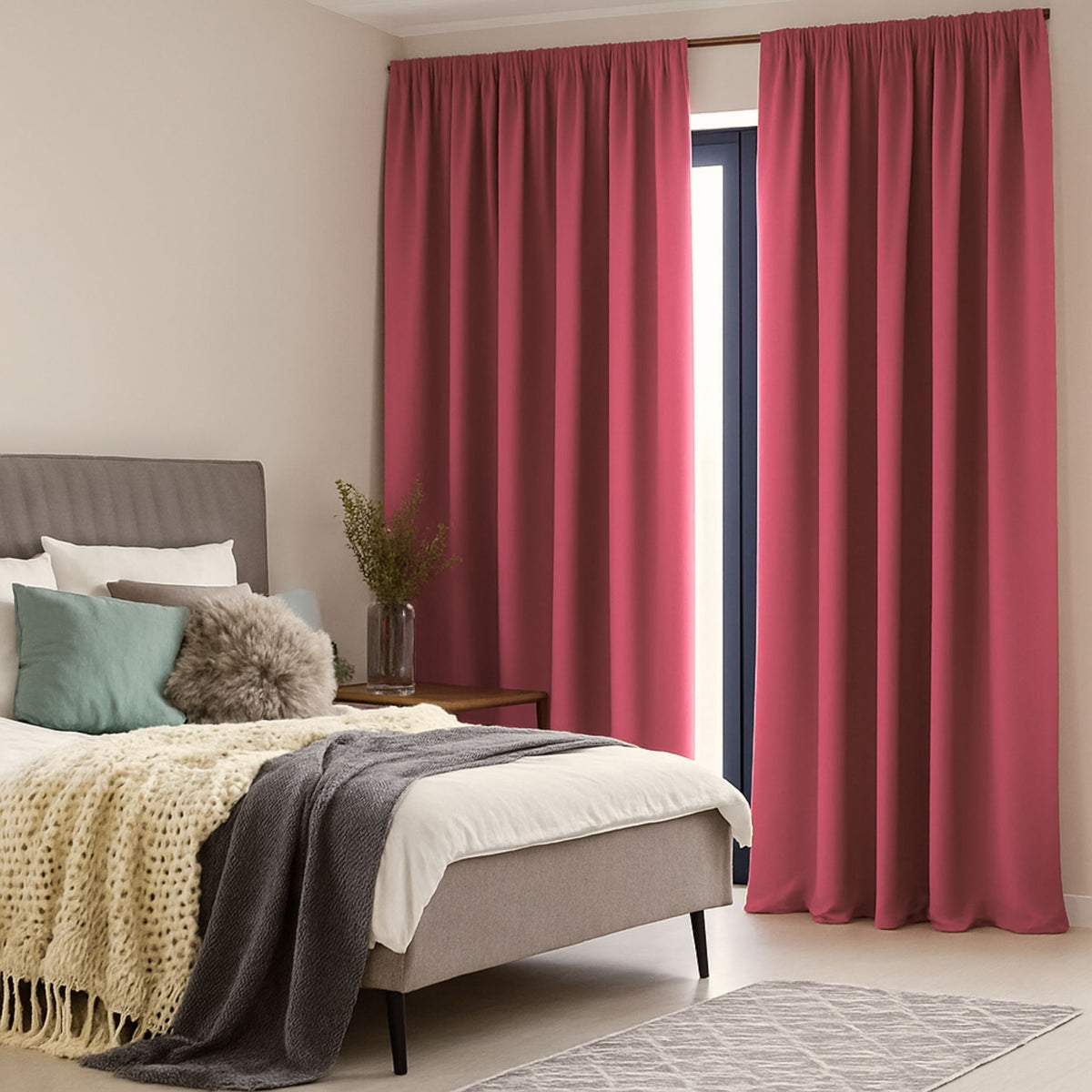 Verdunkelungsvorhang "Akustikvorhang"  altrosa Viktoria