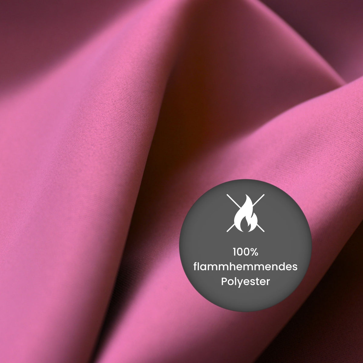 Verdunkelungsvorhang "Akustikvorhang" fuchsia Viktoria