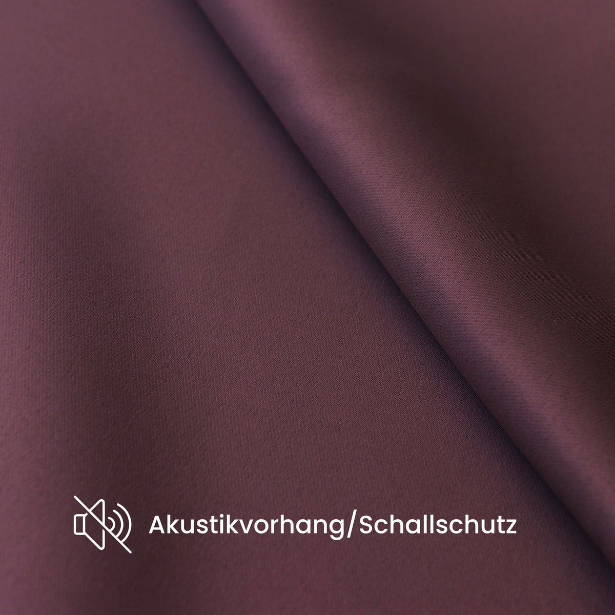 Verdunkelungsvorhang "Akustikvorhang" dunkelviolett Viktoria