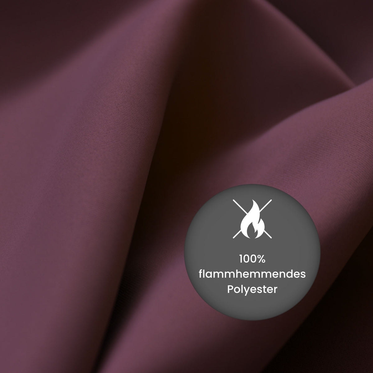 Verdunkelungsvorhang "Akustikvorhang" dunkelviolett Viktoria