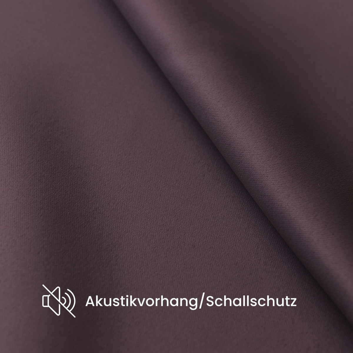 Verdunkelungsvorhang "Akustikvorhang" aubergine Viktoria