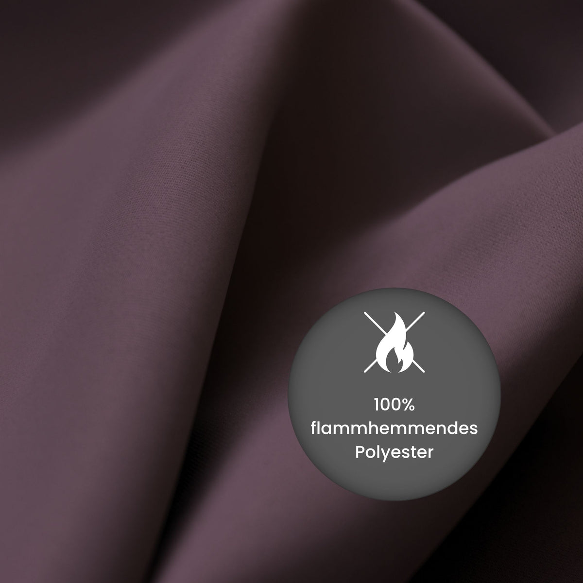 Verdunkelungsvorhang "Akustikvorhang" aubergine Viktoria