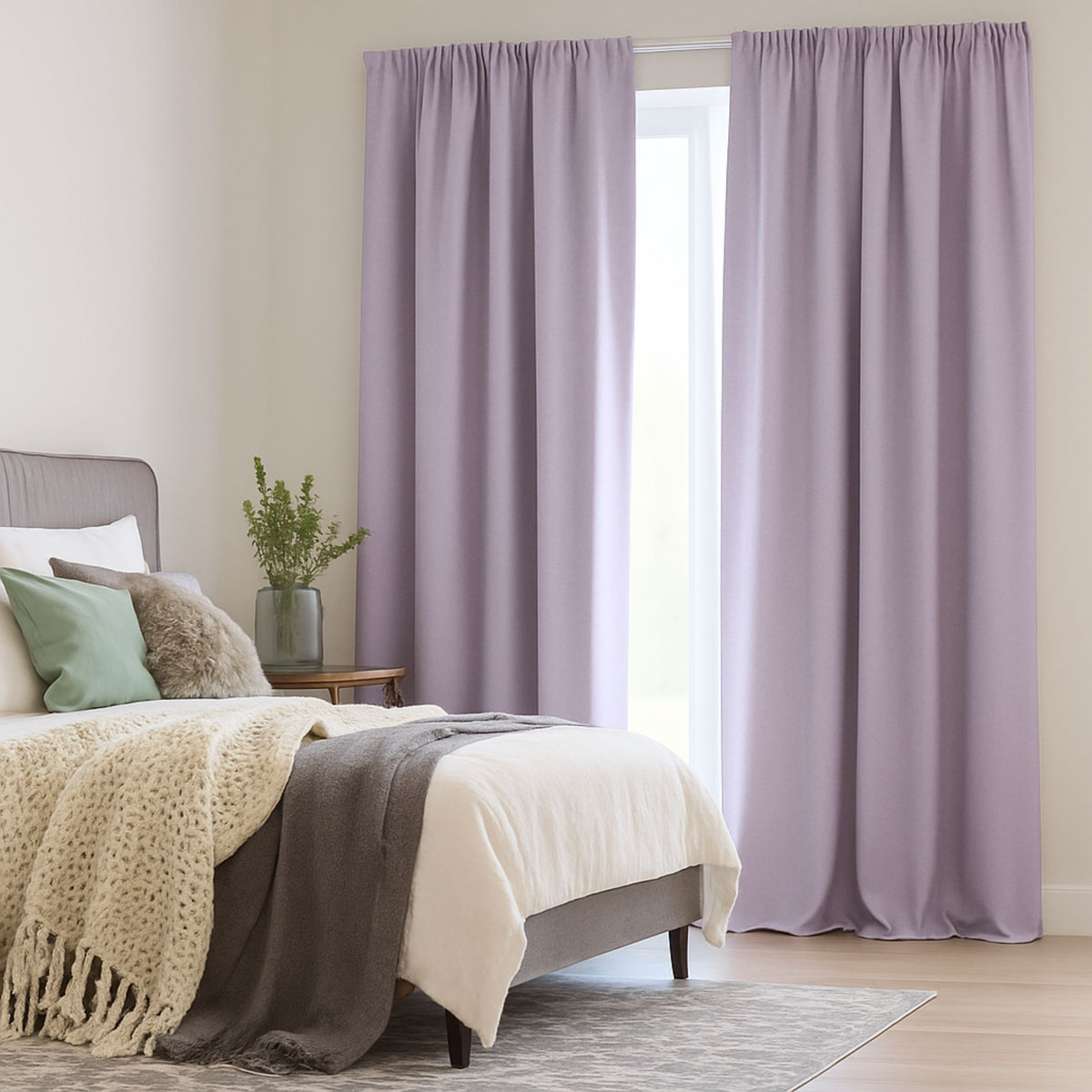 Verdunkelungsvorhang "Akustikvorhang" zartviolett Viktoria