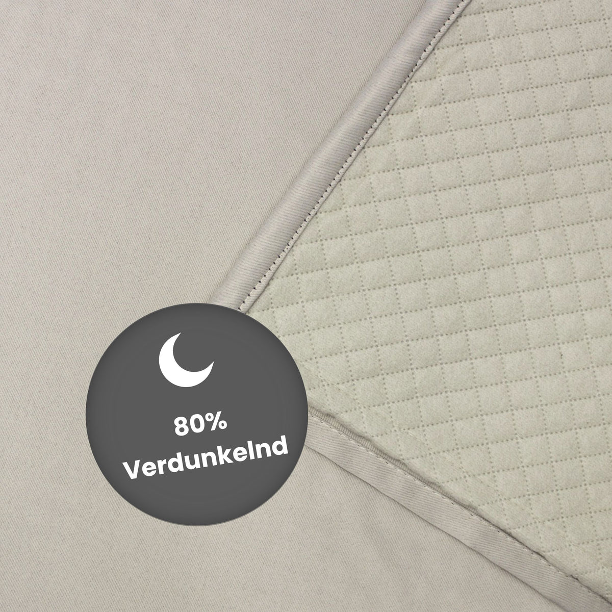 Verdunkelungsvorhang "Akustikvorhang, Thermovorhang, Windfangvorhang" natur Maloja