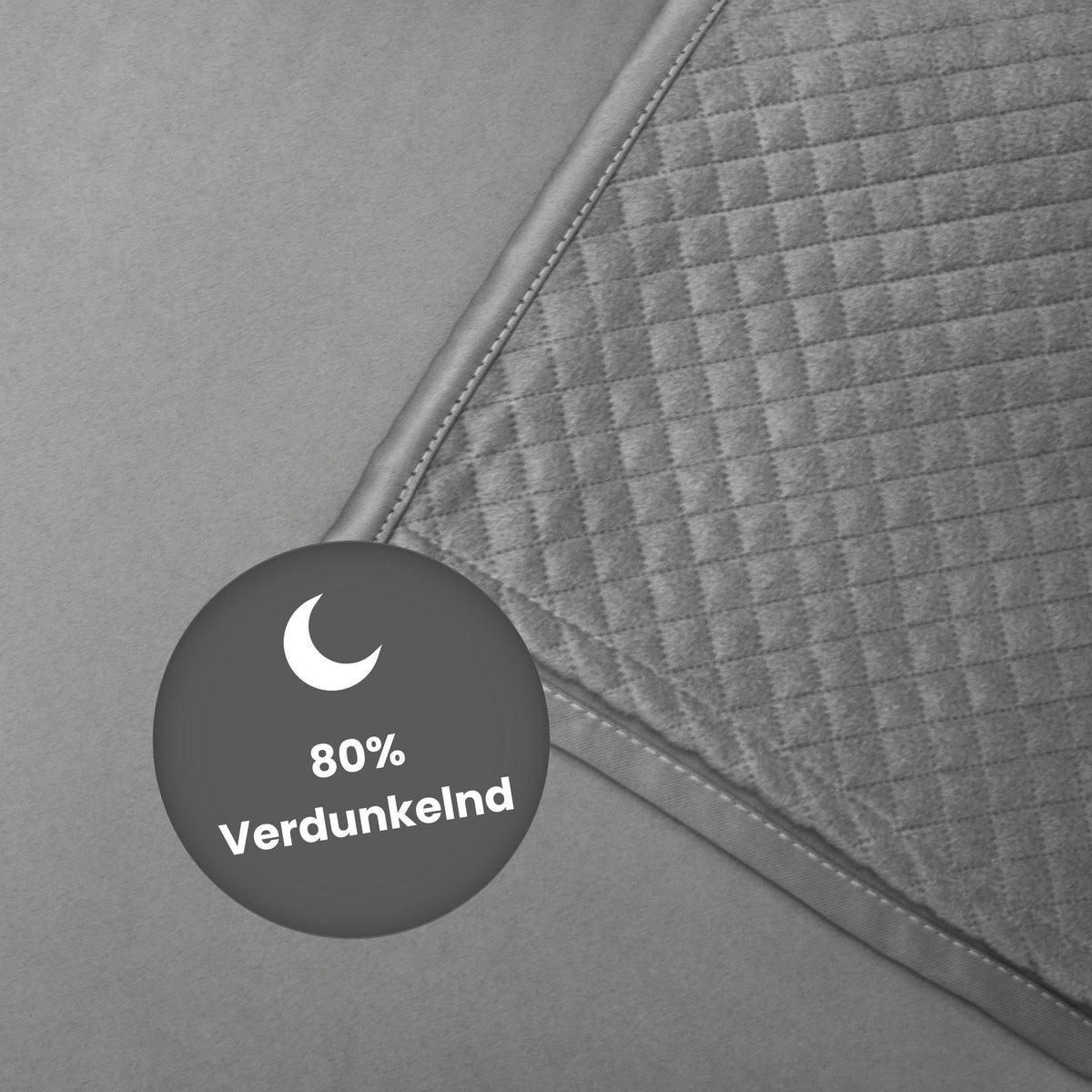 Verdunkelungsvorhang "Akustikvorhang, Thermovorhang, Windfangvorhang" grau Maloja