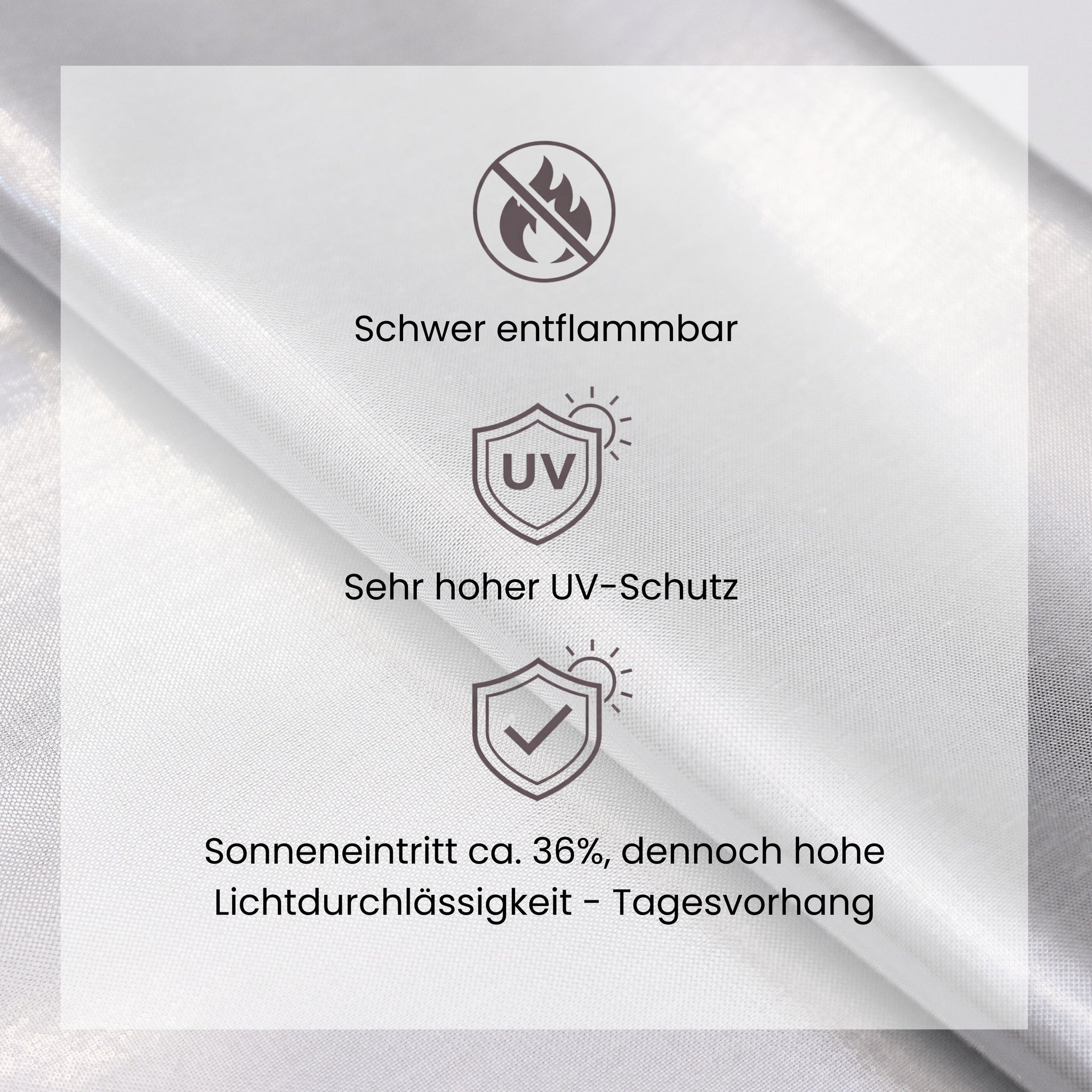 sonnensegel silber Sonnenschutz Vorhang SUN - silber