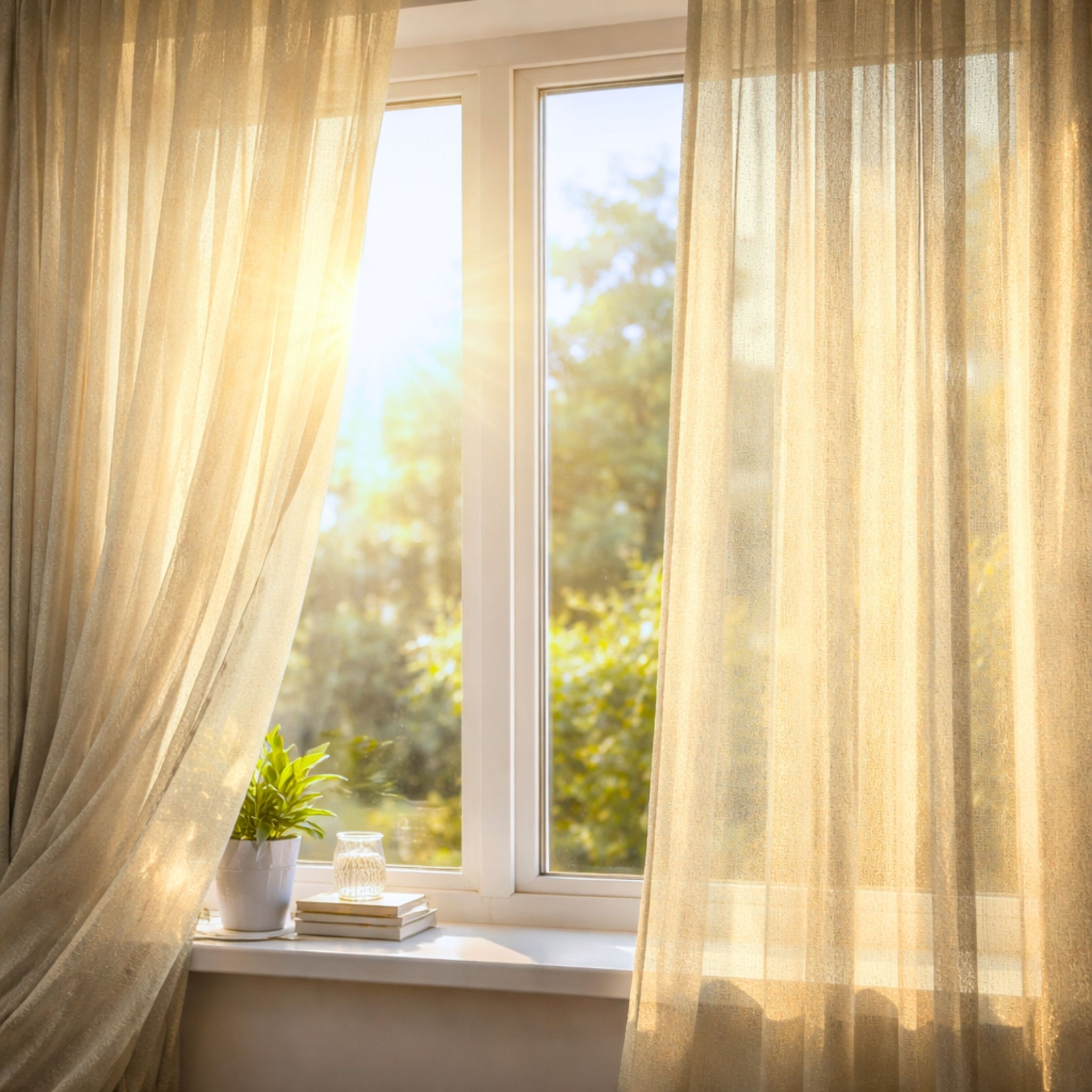 Sonnenschutz Vorhang SUN - champagner