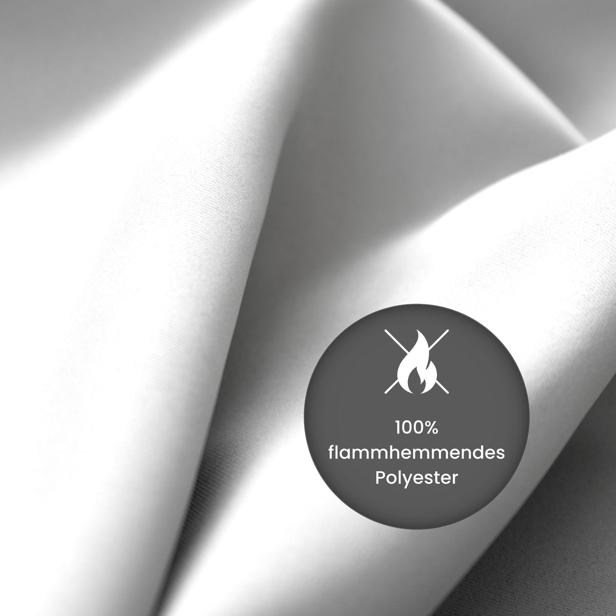 Verdunkelungsvorhang "100% Blackout, Akustikvorhang" weiss grau Matteo