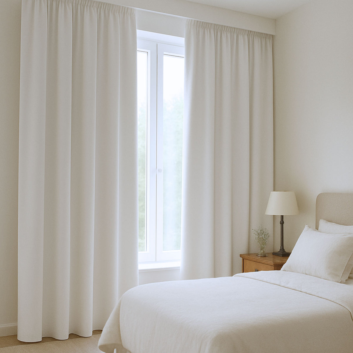 Verdunkelungsvorhang "100% Blackout, Akustikvorhang" weiss grau Matteo