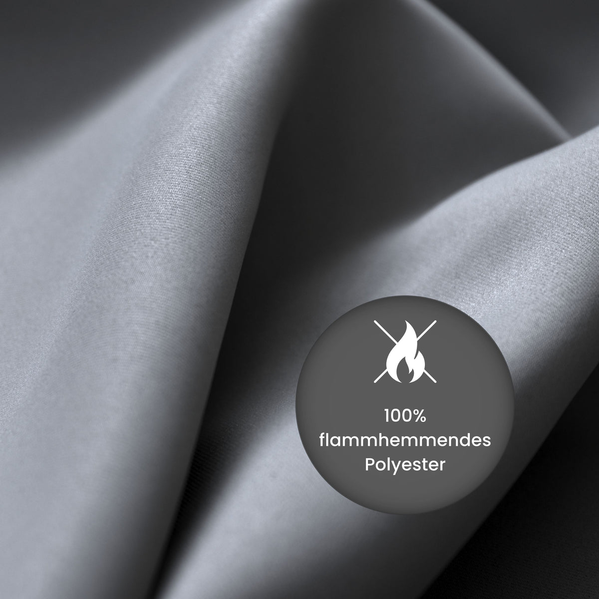Verdunkelungsvorhang "100% Blackout, Akustikvorhang" steingrau Matteo