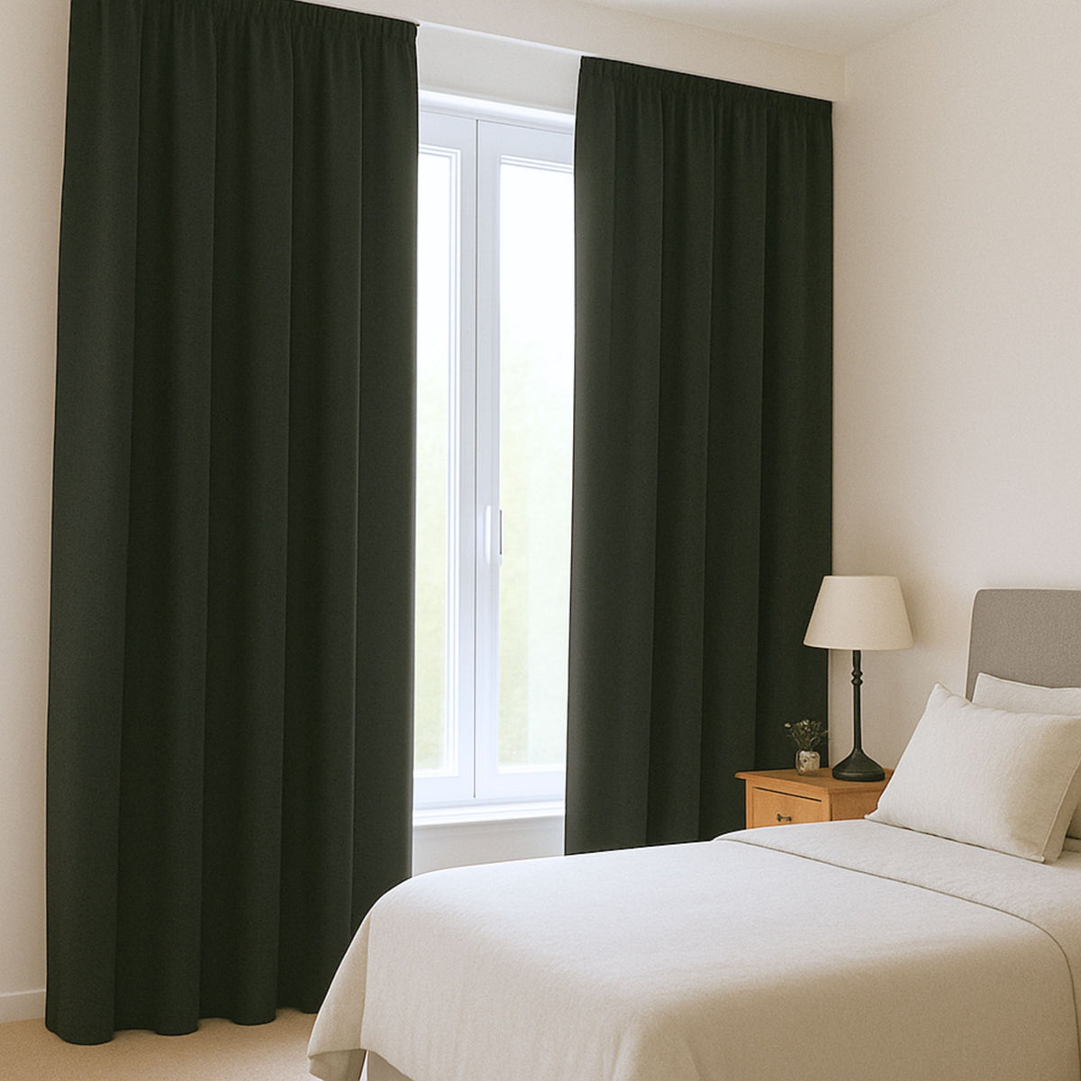 Verdunkelungsvorhang "100% Blackout, Akustikvorhang" graphit Matteo