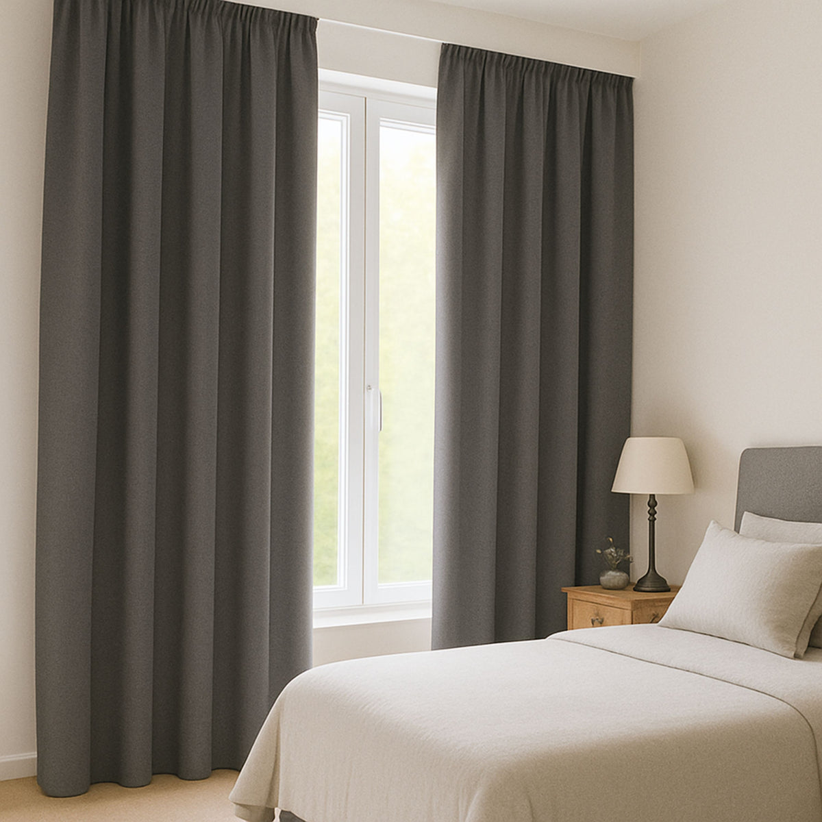 Verdunkelungsvorhang "100% Blackout, Akustikvorhang" taupe Matteo