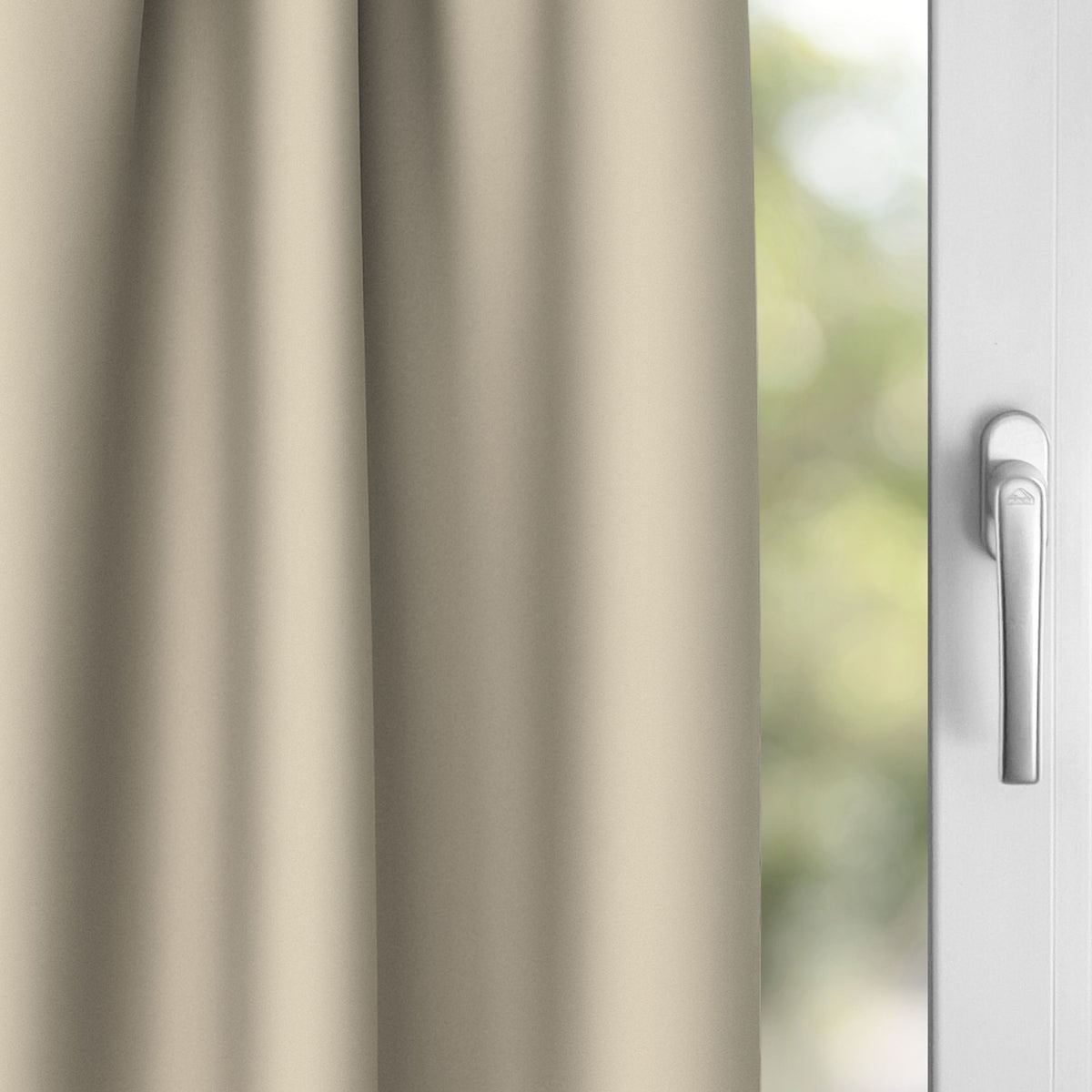 Verdunkelungsvorhang "100% Blackout, Akustikvorhang" helltaupe Matteo