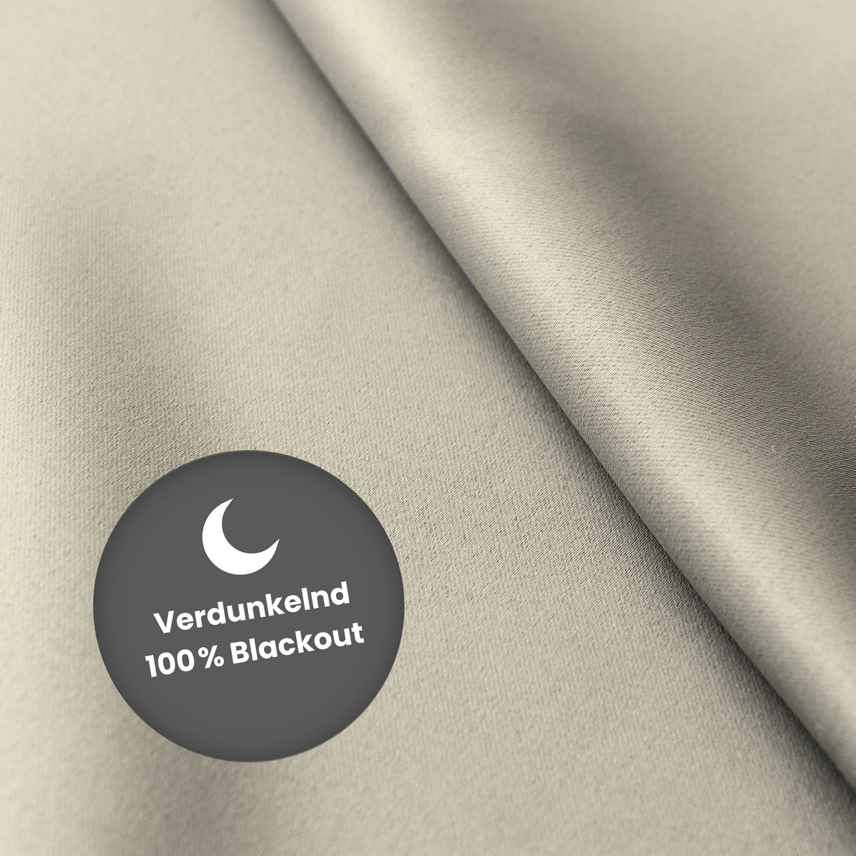 Verdunkelungsvorhang "100% Blackout, Akustikvorhang" helltaupe Matteo