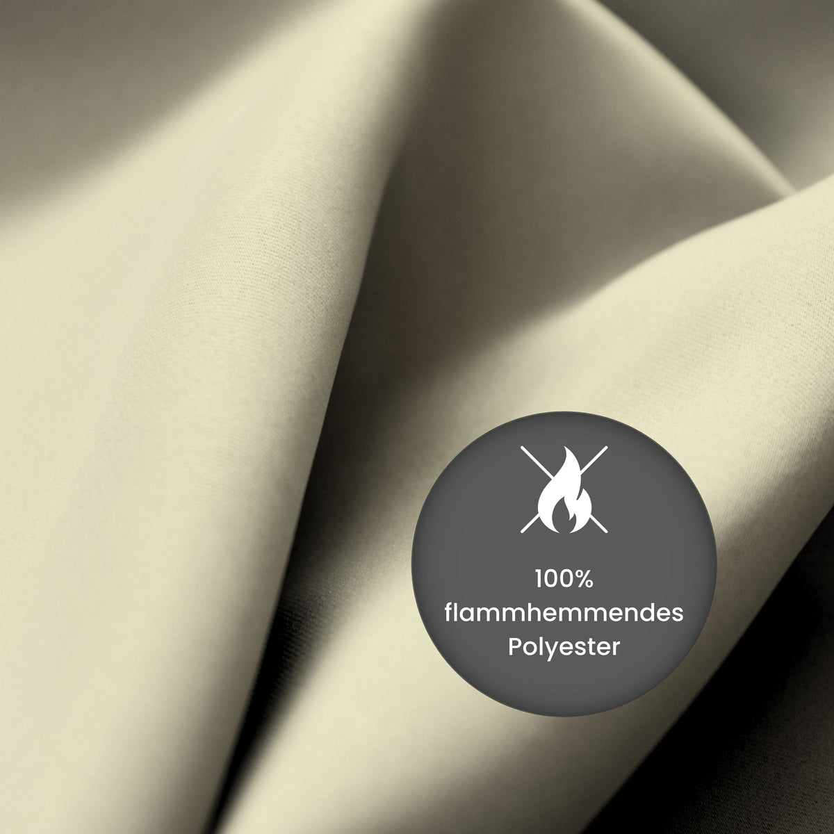 Verdunkelungsvorhang "100% Blackout, Akustikvorhang" hellbraun Matteo