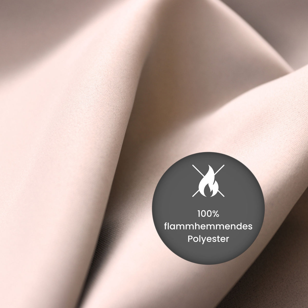 Verdunkelungsvorhang "100% Blackout, Akustikvorhang" zartrosa Matteo