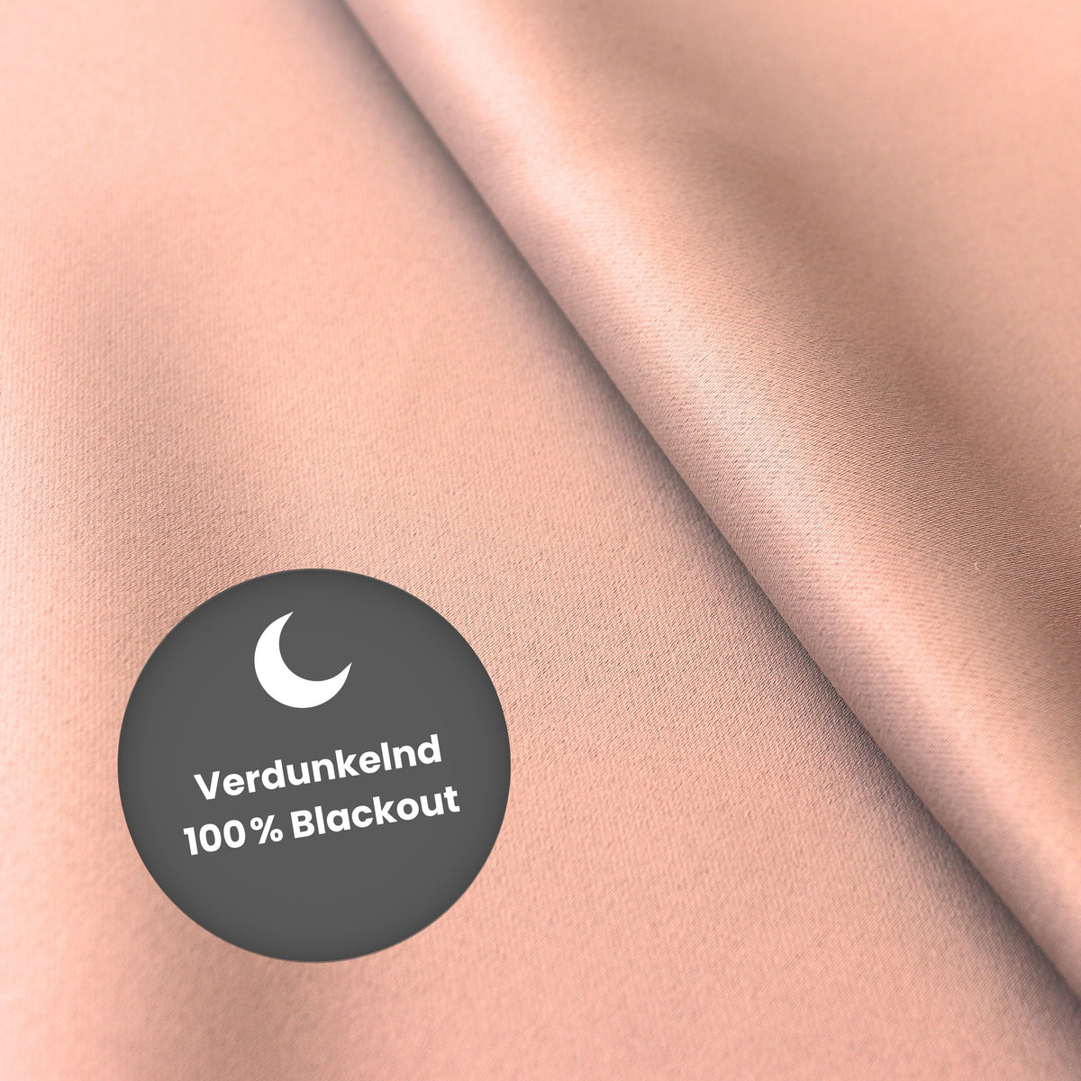 Verdunkelungsvorhang "100% Blackout, Akustikvorhang" altrosa Matteo
